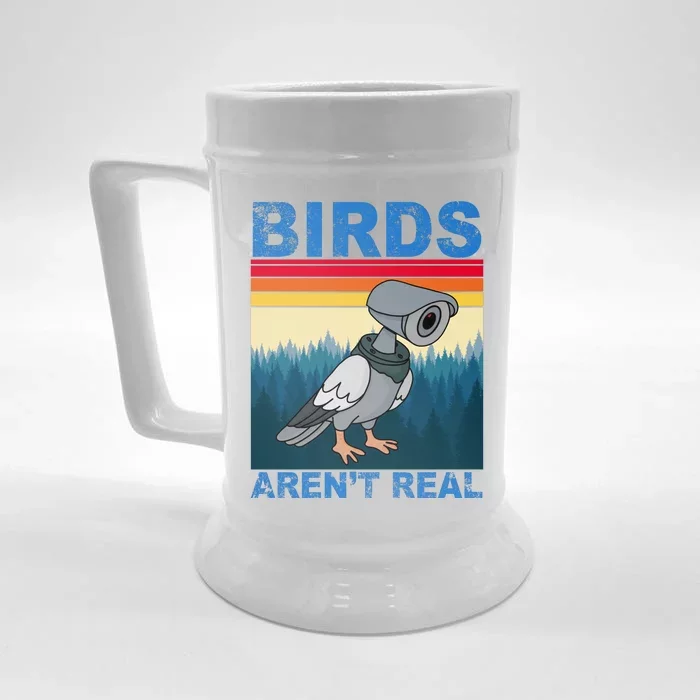 Birds Aren't Real Camera Sunset Front & Back Beer Stein