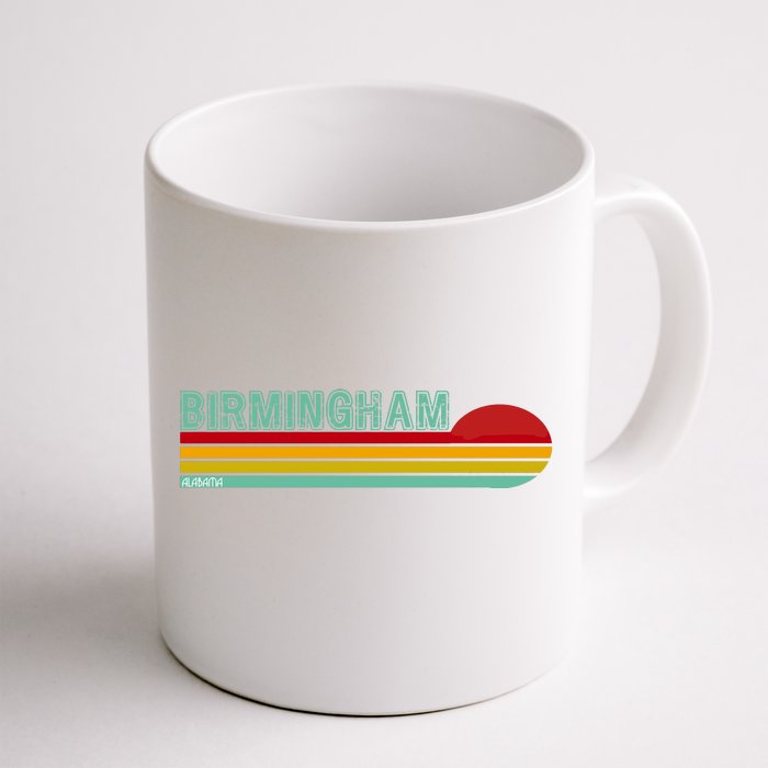 Birmingham Alabama Retro Sunset Front & Back Coffee Mug