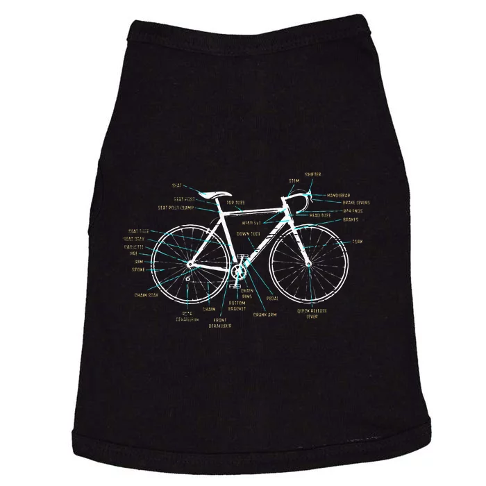 Bicycle Anatomy Road Bike Cycling Doggie Tank