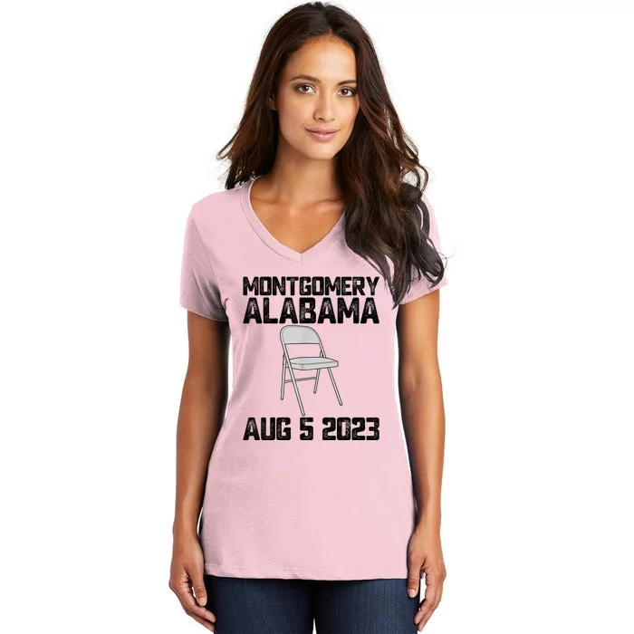 Brawl At Riverfront Park Montgomery Alabama Brawl Women's V-Neck T-Shirt