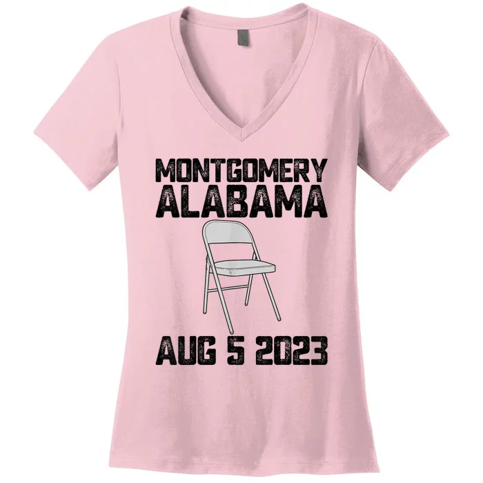 Brawl At Riverfront Park Montgomery Alabama Brawl Women's V-Neck T-Shirt