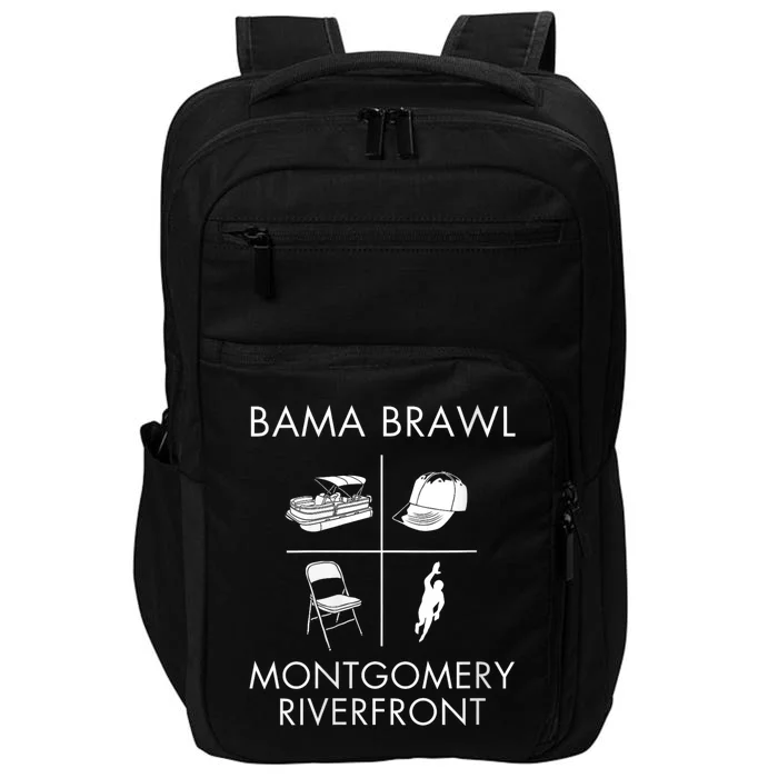 Brawl At Riverfront Park Montgomery Alabama Brawl Impact Tech Backpack