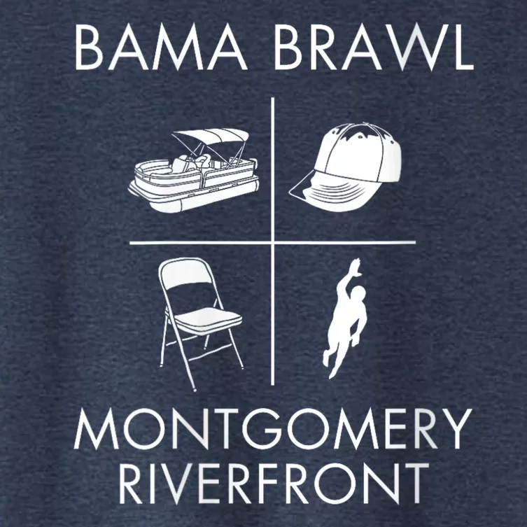 Brawl At Riverfront Park Montgomery Alabama Brawl Women's Crop Top Tee