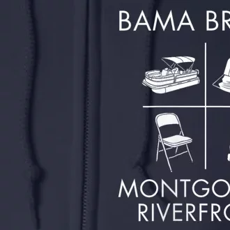 Brawl At Riverfront Park Montgomery Alabama Brawl Full Zip Hoodie