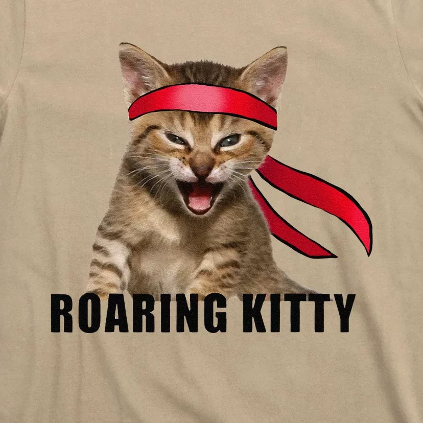 Be A Roaring Kitty Game The Stop Orange Bandana Meme T-Shirt