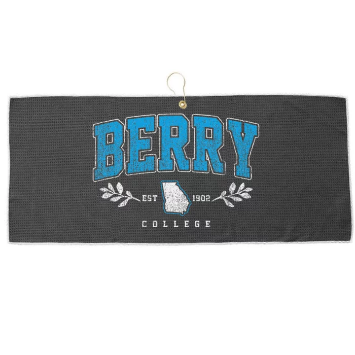 Berry Arch Retro College Athletic Sports Women Large Microfiber Waffle Golf Towel