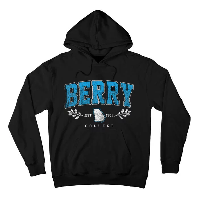 Berry Arch Retro College Athletic Sports Women Tall Hoodie