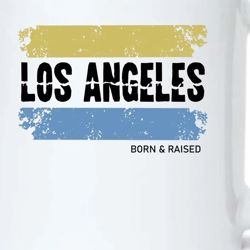 Born And Raised Los Angeles California Black Color Changing Mug