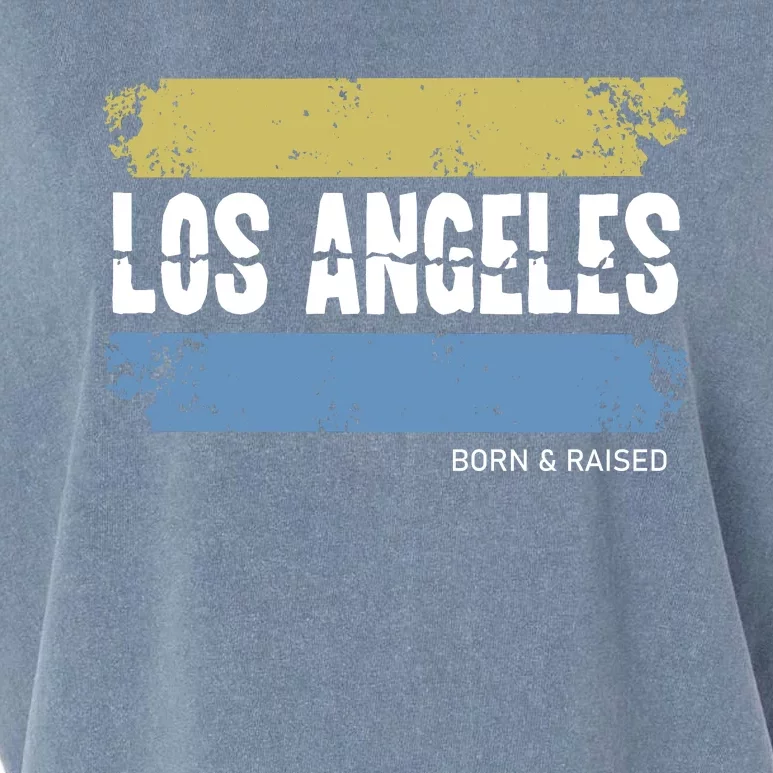 Born And Raised Los Angeles California Garment-Dyed Women's Muscle Tee