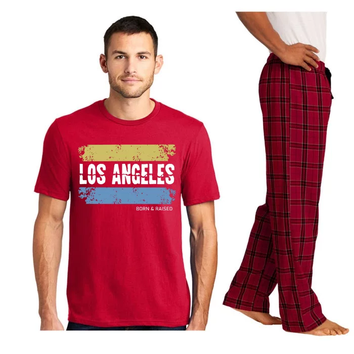 Born And Raised Los Angeles California Pajama Set