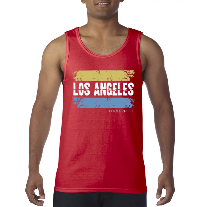 Born And Raised Los Angeles California Tank Top