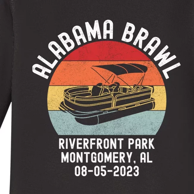 Brawl At Riverfront Park Montgomery Alabama Brawl Baby Long Sleeve Bodysuit