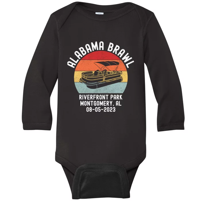 Brawl At Riverfront Park Montgomery Alabama Brawl Baby Long Sleeve Bodysuit