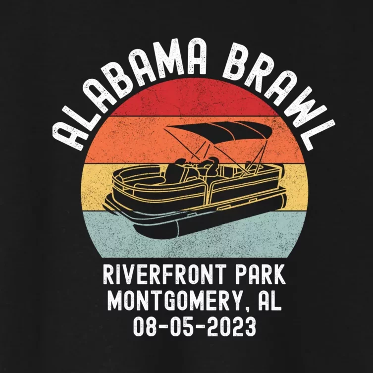 Brawl At Riverfront Park Montgomery Alabama Brawl Women's Crop Top Tee