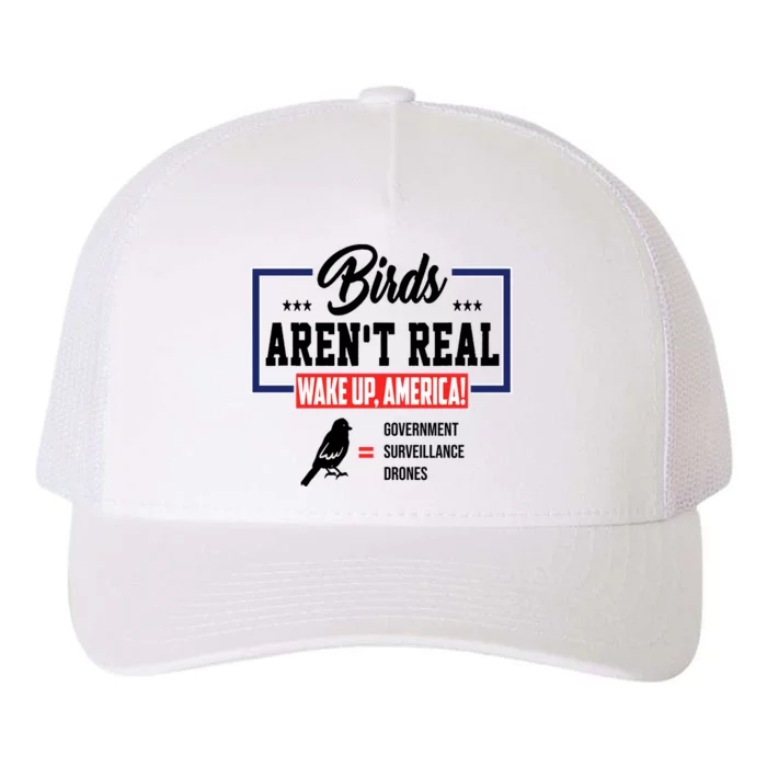 Birds Aren't Real Wake Up America Yupoong Adult 5-Panel Trucker Hat