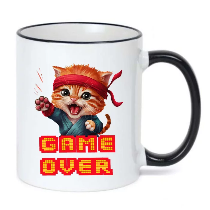 Be A Roaring Kitty Game The Stop Orange Bandana Meme Black Color Changing Mug