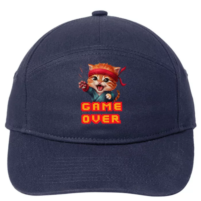 Be A Roaring Kitty Game The Stop Orange Bandana Meme 7-Panel Snapback Hat