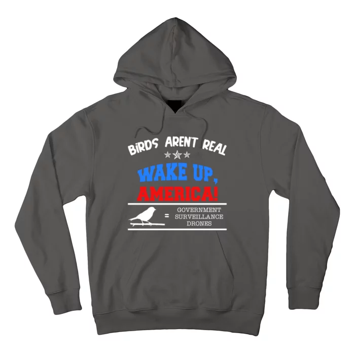 Birds Aren't Real Wake Up America Awareness Hoodie