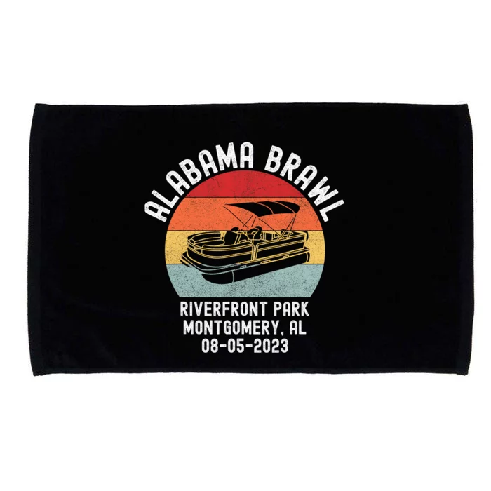 Brawl At Riverfront Park Montgomery Alabama Brawl Microfiber Hand Towel