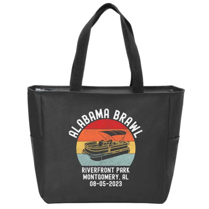 Brawl At Riverfront Park Montgomery Alabama Brawl Zip Tote Bag