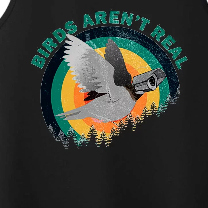 Birds Aren't Real They're Government Camera Performance Tank