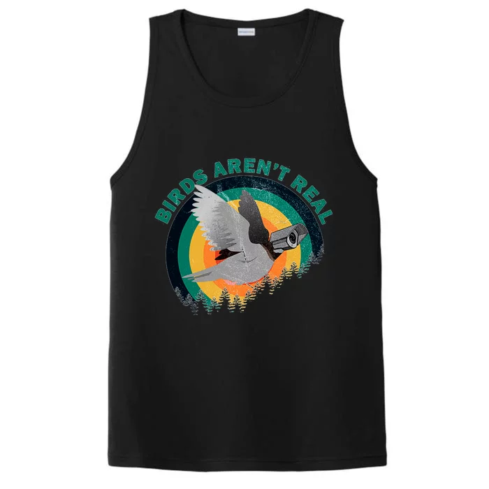 Birds Aren't Real They're Government Camera Performance Tank