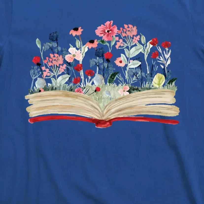 Bookworm Avid Reader Flowers Literature Meaningful Gift Book Reading Meaningful T-Shirt