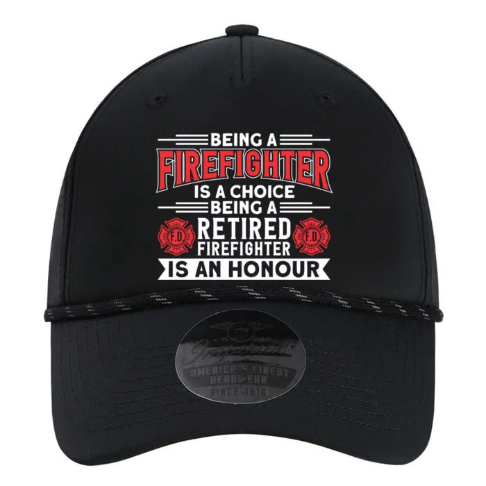 Being A Retired Firefighter Is An Honour Great Gift Performance The Dyno Cap