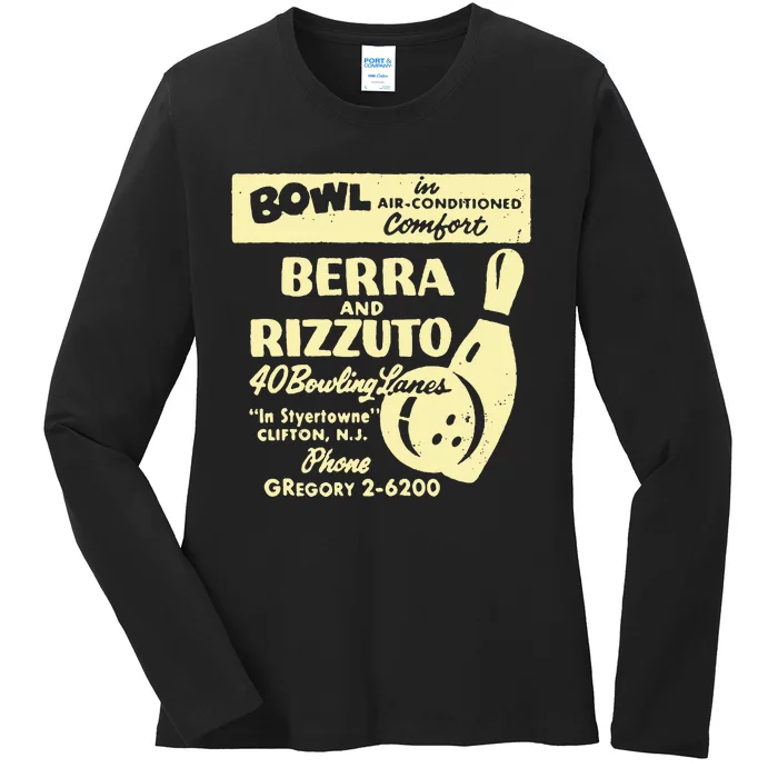 BERRA AND RIZZUTO BOWLING LANES Ladies Long Sleeve Shirt