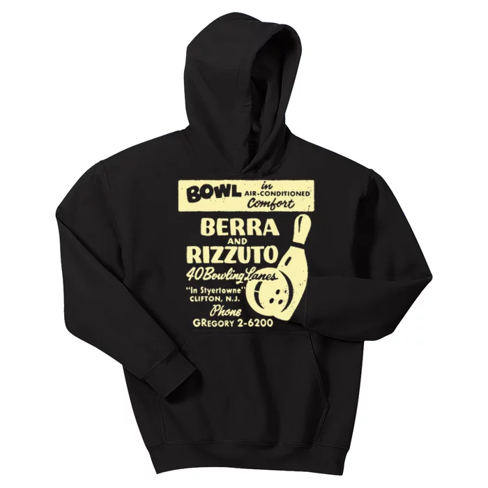 BERRA AND RIZZUTO BOWLING LANES Kids Hoodie