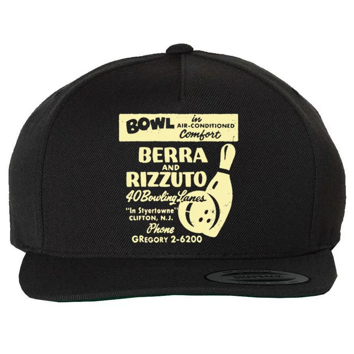 BERRA AND RIZZUTO BOWLING LANES Wool Snapback Cap