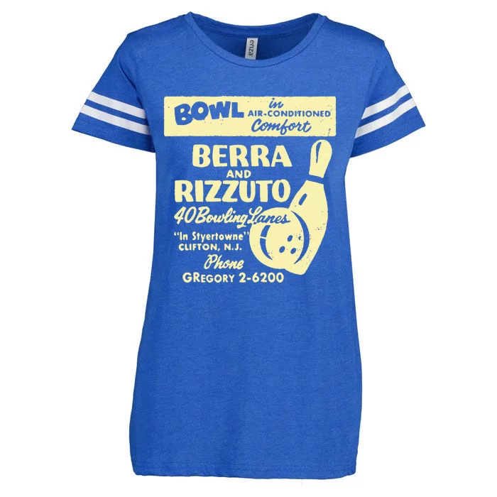 BERRA AND RIZZUTO BOWLING LANES Enza Ladies Jersey Football T-Shirt