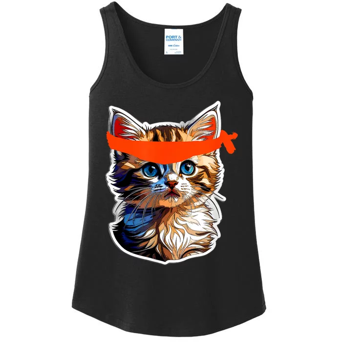 Be A Roaring Kitty Game The Stop Orange Bandana Meme Ladies Essential Tank