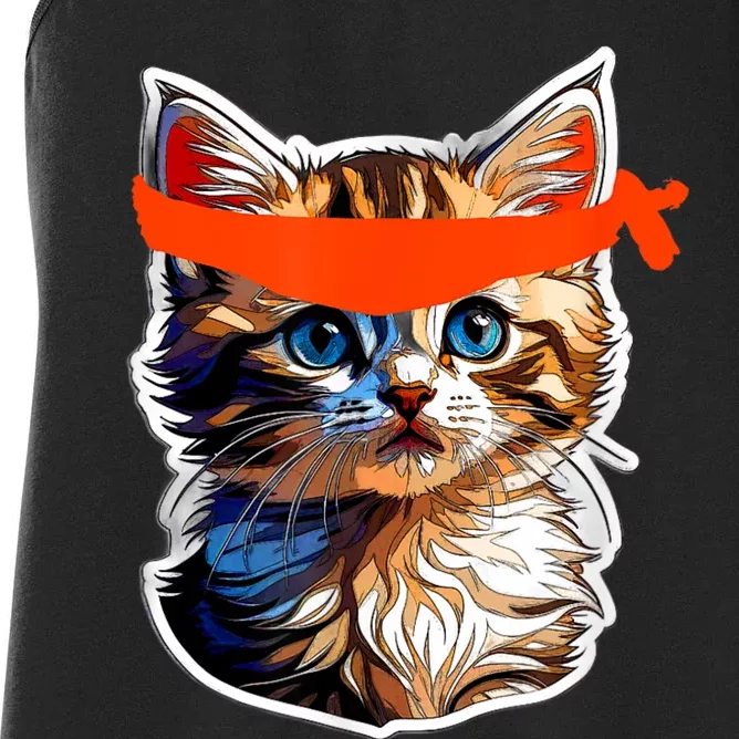 Be A Roaring Kitty Game The Stop Orange Bandana Meme Women's Racerback Tank