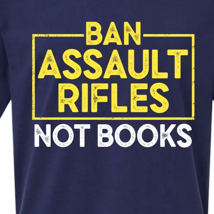 Ban Assault Rifles Not Books Sueded Cloud Jersey T-Shirt