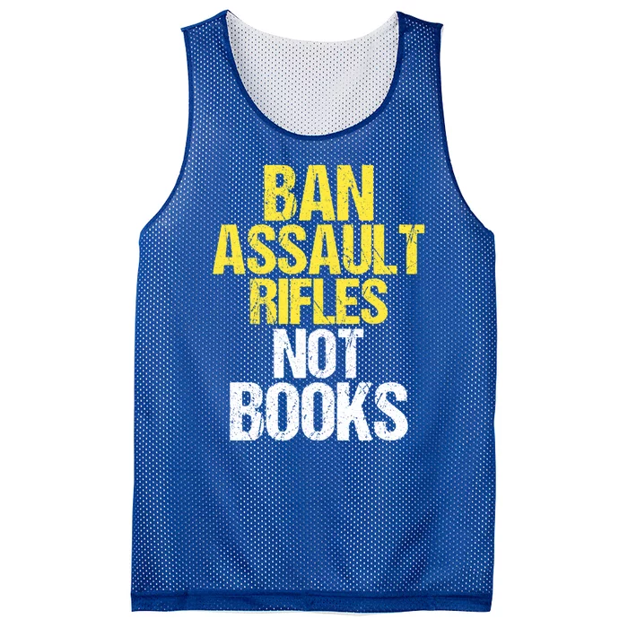 Ban Assault Rifles Not Books Mesh Reversible Basketball Jersey Tank