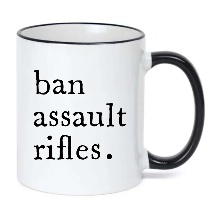 Ban Assault Rifles Black Color Changing Mug