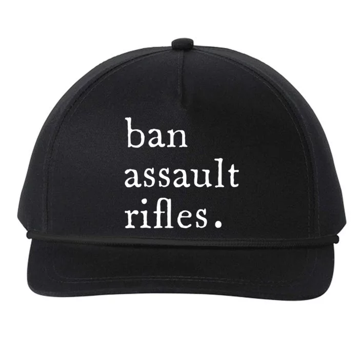 Ban Assault Rifles Snapback Five-Panel Rope Hat