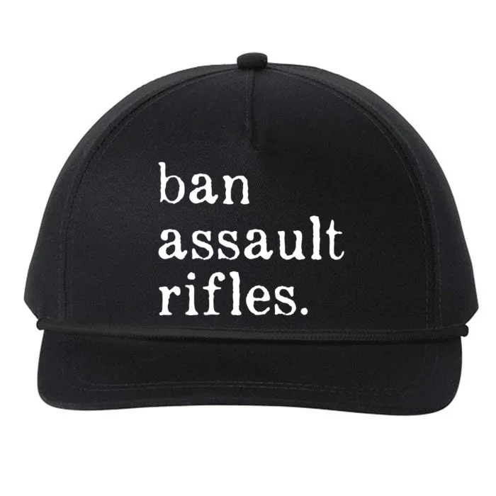 Ban Assault Rifles Snapback Five-Panel Rope Hat