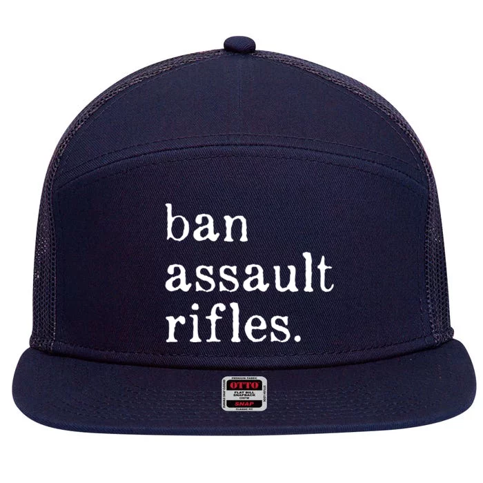 Ban Assault Rifles 7 Panel Mesh Trucker Snapback Hat