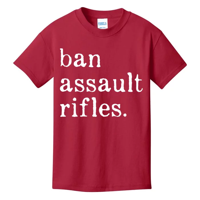 Ban Assault Rifles Kids T-Shirt