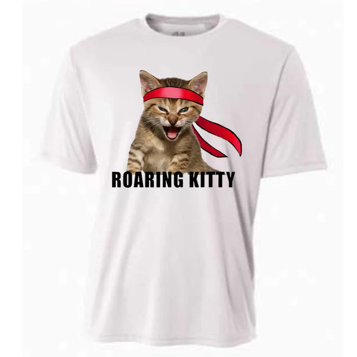 Be A Roaring Kitty Game The Stop Orange Bandana Cooling Performance Crew T-Shirt