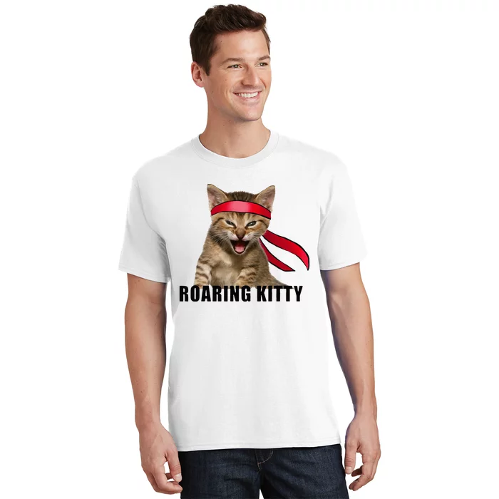 Be A Roaring Kitty Game The Stop Orange Bandana T-Shirt