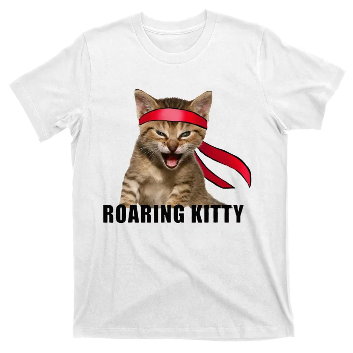 Be A Roaring Kitty Game The Stop Orange Bandana T-Shirt