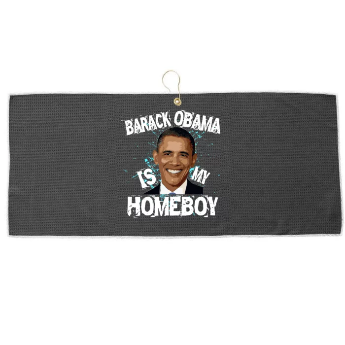 Barack Obama Is My Homeboy Large Microfiber Waffle Golf Towel