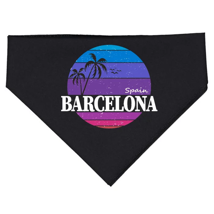 Barcelona Circle Logo USA-Made Doggie Bandana