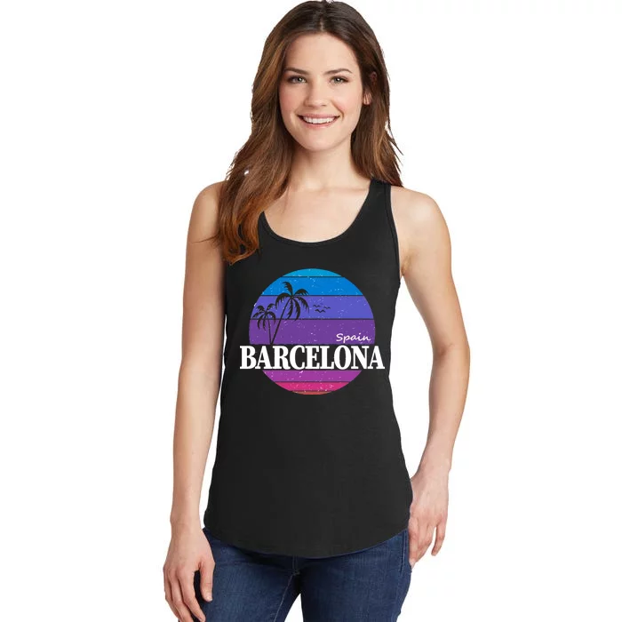 Barcelona Circle Logo Ladies Essential Tank