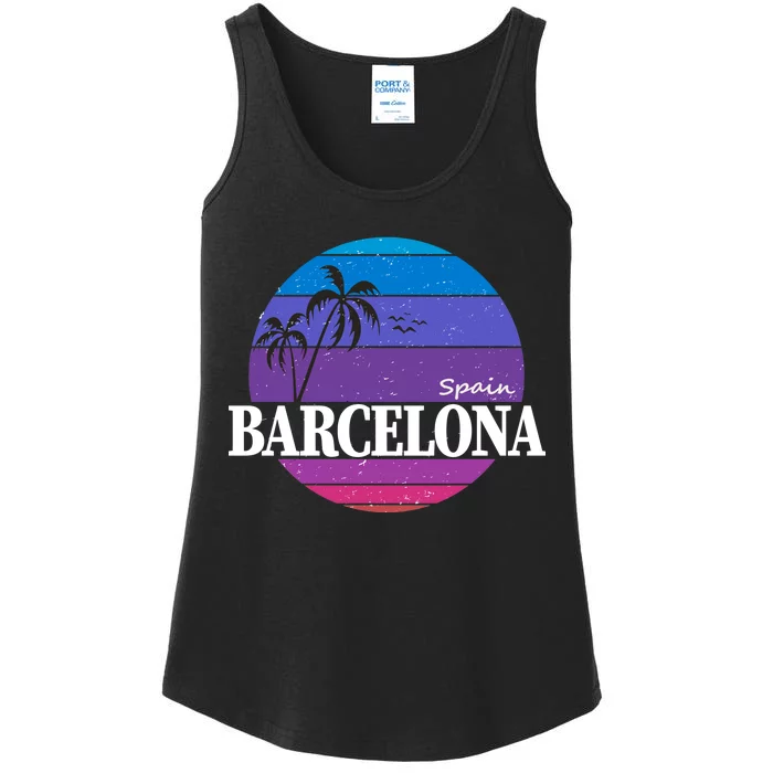 Barcelona Circle Logo Ladies Essential Tank