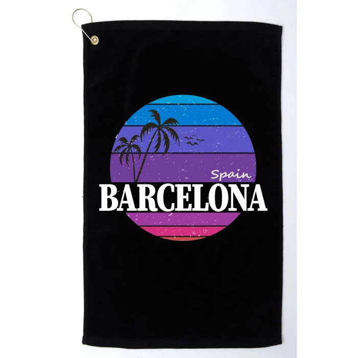 Barcelona Circle Logo Platinum Collection Golf Towel