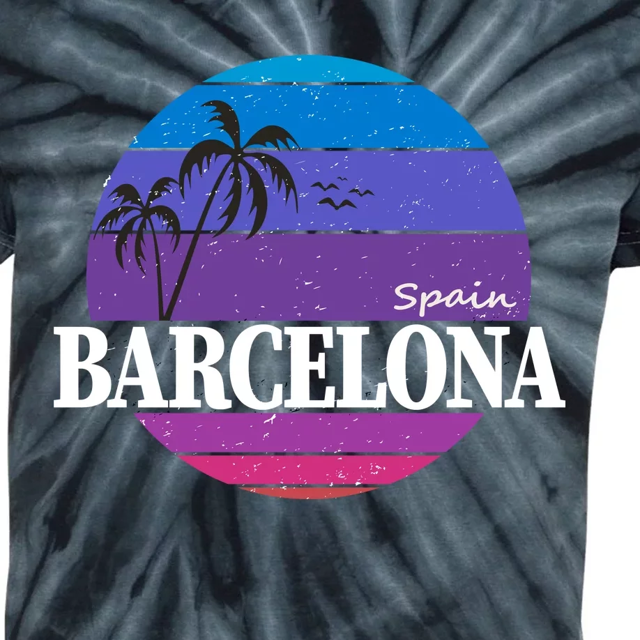 Barcelona Circle Logo Kids Tie-Dye T-Shirt